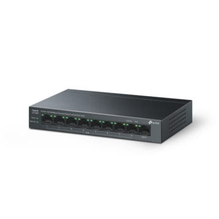 티피링크 티피링크 LS109P | 9포트 PoE허브 스위칭허브 8포트 PoE+ 랜선분배기 CCTV IP카메라 인터넷허브 사무실 주차장 네트워크 구축