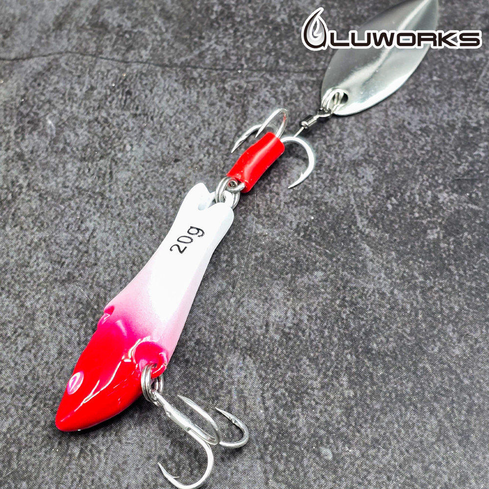 루웍스 LWL-18 리얼스핀 메탈바이브 농어 삼치 부시리 메탈지그 45mm - 상세 이미지 2