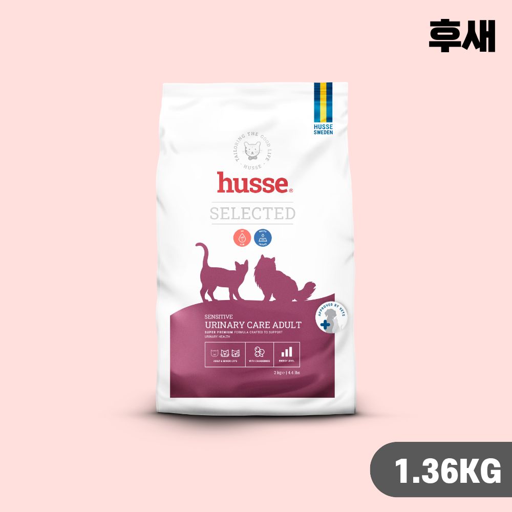[유통기한] 후새 캣 고양이사료 유리너리, 1.36kg, 1개 - 상품 이미지