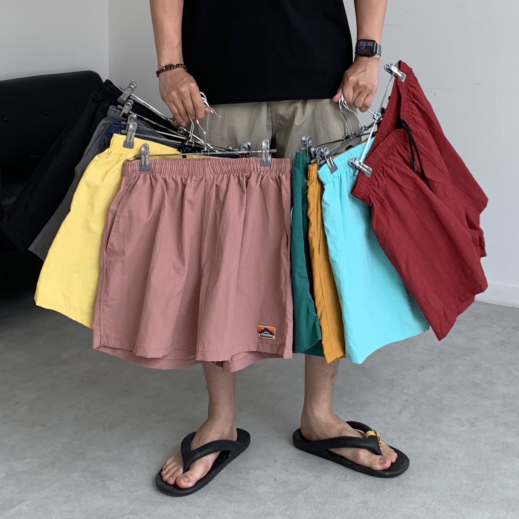 1+1 나일론반바지 5부반바지 물놀이팬츠 - 상품 이미지