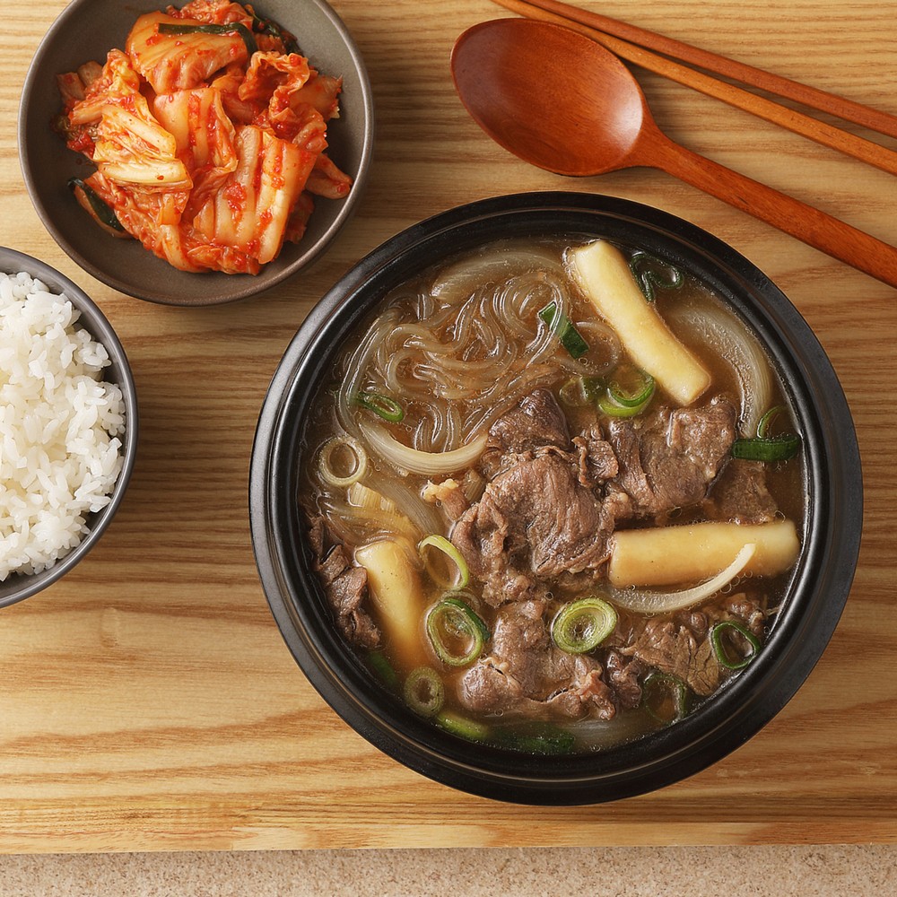 [푸딩픽] 원팩 뚝배기불고기 250g 소고기 뚝불 (당면 야채 떡 포함) 간편식 반찬 이미지 6