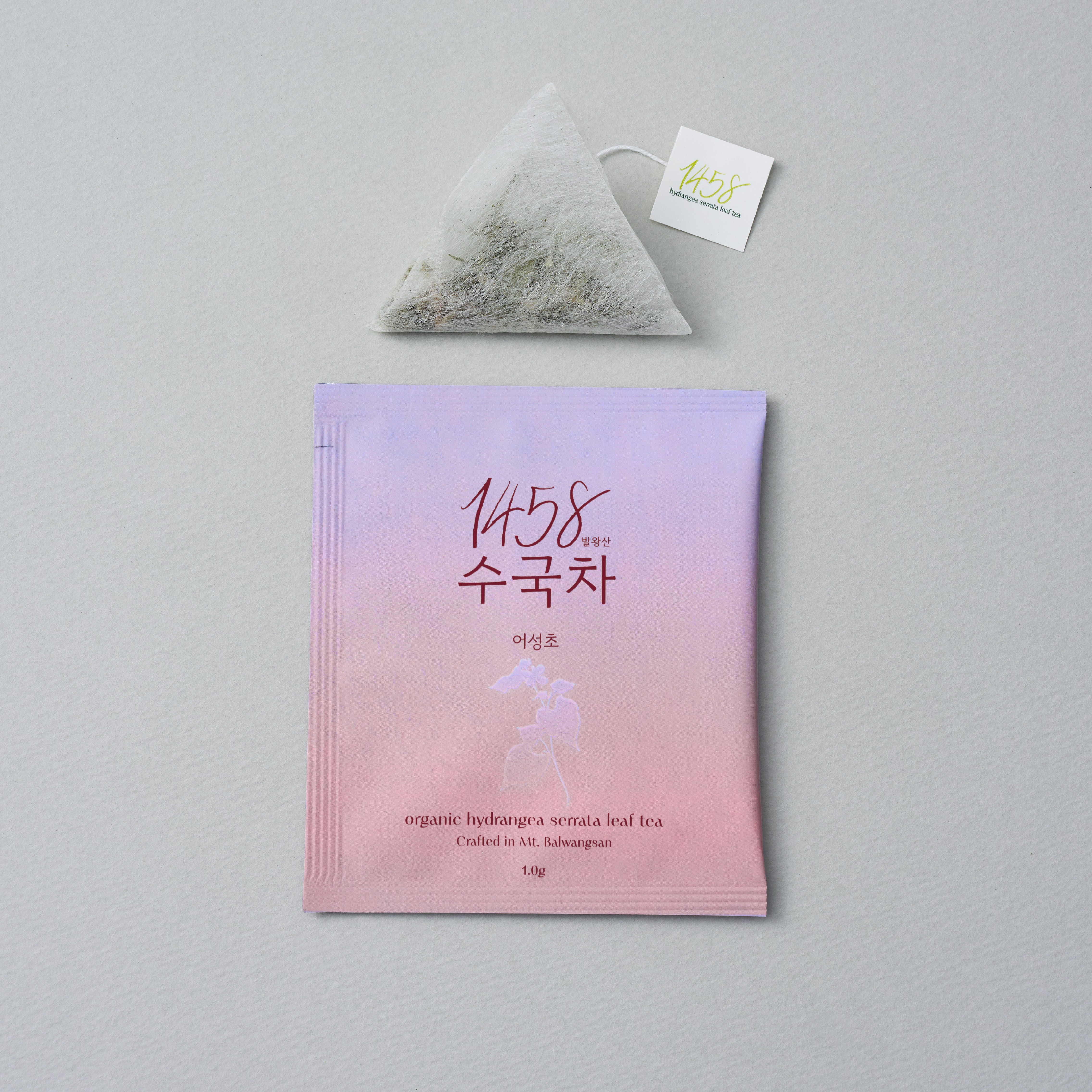 발왕산 유기농 수국차 프리미엄기프트세트 잎차20g 오리지널, 어성초,산돌배,쇼핑백 - 상세 이미지 4