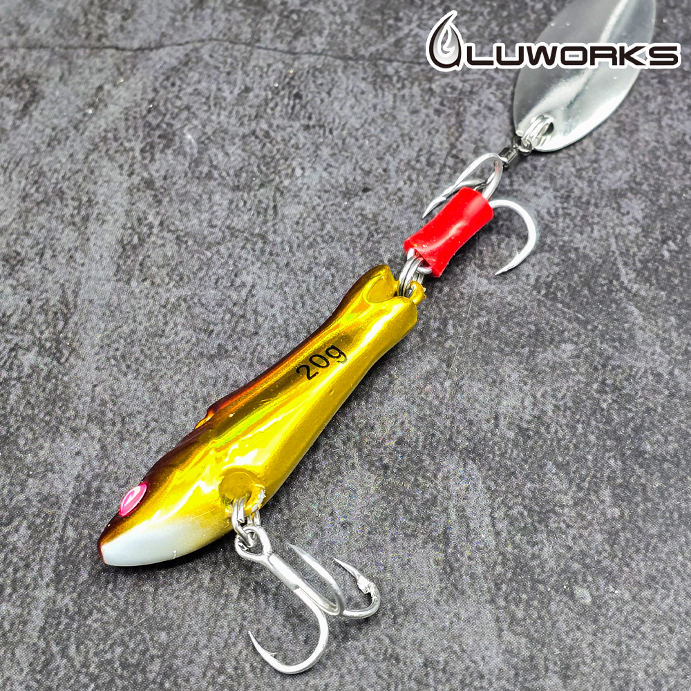 루웍스 LWL-18 리얼스핀 메탈바이브 농어 삼치 부시리 메탈지그 45mm 이미지 6