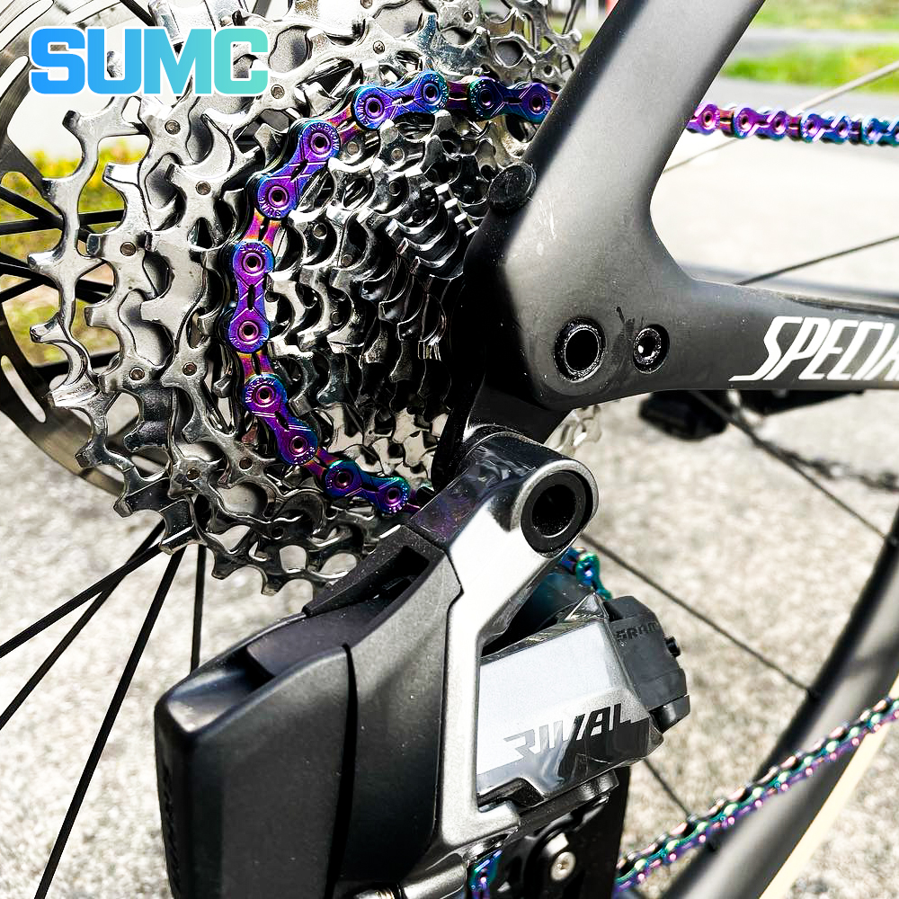 SUMC 12 자전거 체인 시마노 스램 SX12SL 레인보우 - 상품 이미지