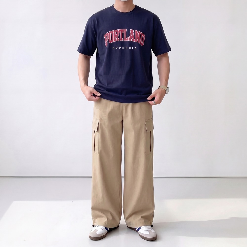 1+1 남자나일론바지 여름카고바지 워크팬츠 - 상세 이미지 4