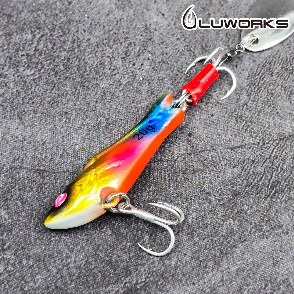 루웍스 LWL-18 리얼스핀 메탈바이브 농어 삼치 부시리 메탈지그 45mm - 상세 이미지 3