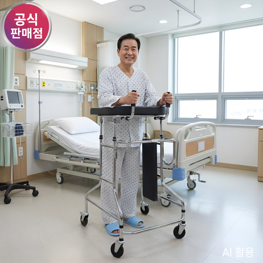 환자 환자용워커 걸음보조기 어르신 장애인워커 어깨보행기 노인보행보조기 병원 실내 재활 걷기 - 상품 이미지