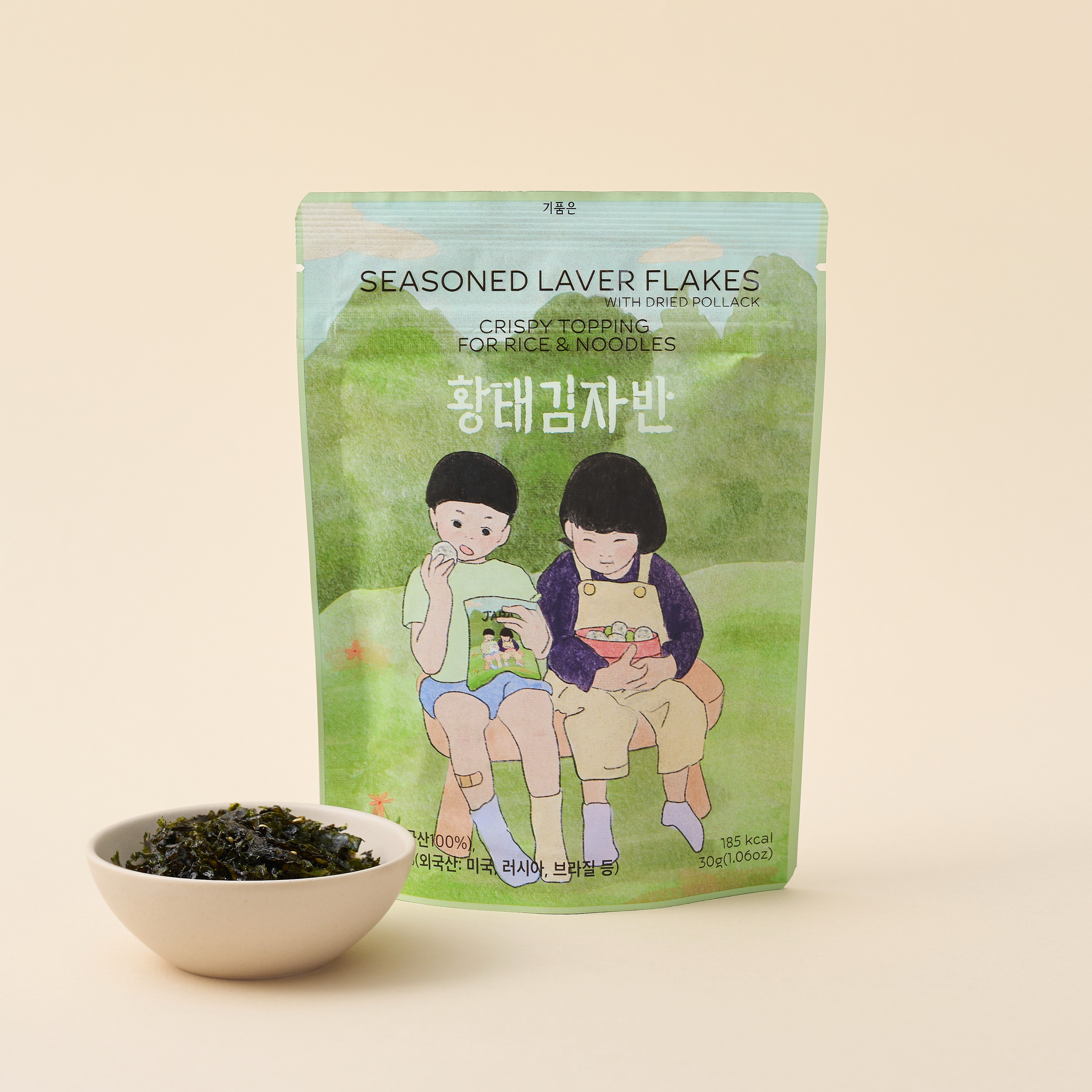 김자반 밑반찬 아이반찬 도시락반찬 기품은 김과자 황태김자반, 30g, 1개 - 상품 이미지