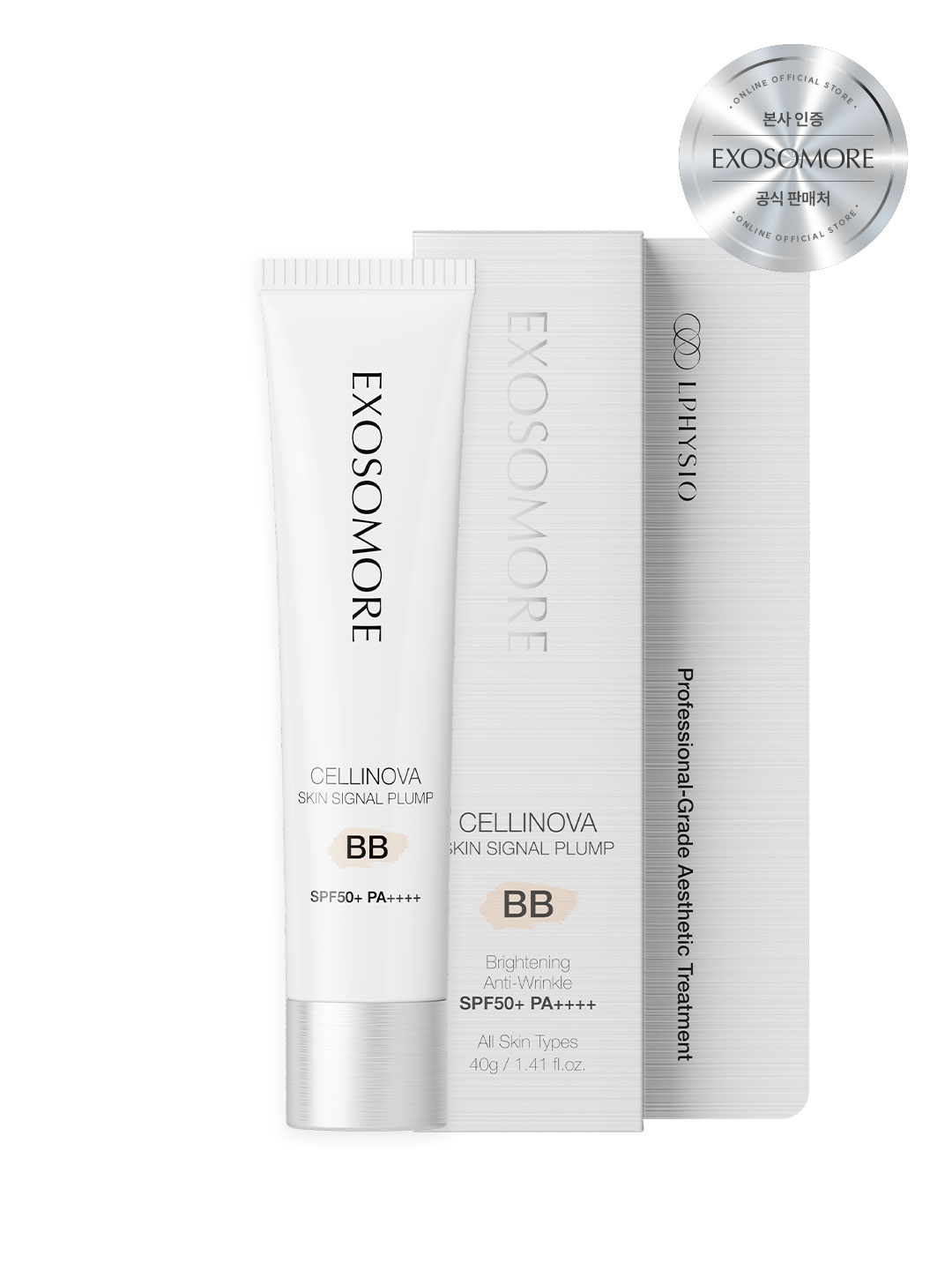 (CJ온스타일 연속완판 행진중) 엑소머 셀리노바 스킨시그널 플럼BB SPF50+ 40g 재생 비비 크림 - 상세 이미지 4