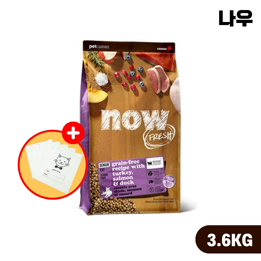 [소분팩증정] 나우 캣 프레쉬 고양이사료 시니어, 3.63kg, 1개 - 상품 이미지