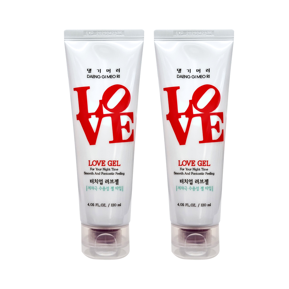 댕기머리 터치업 마사지젤 120mlx2개 저자극 수용성 젤타입 석류 아사이베리성분 - 상품 이미지
