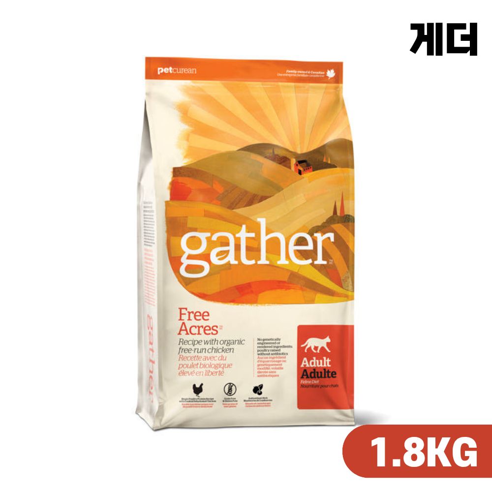 [유통기한] 게더 프리 에이커 캣 고양이사료 치킨, 1.81kg, 1개 - 상품 이미지