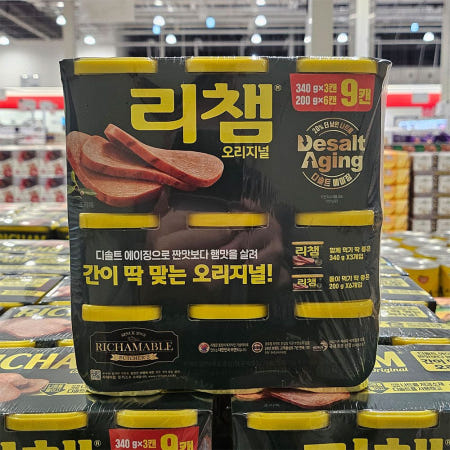 리챔 오리지널 2.22kg(349g x 3캔, 200g x 6캔) 통조림햄 스팸 코스트코