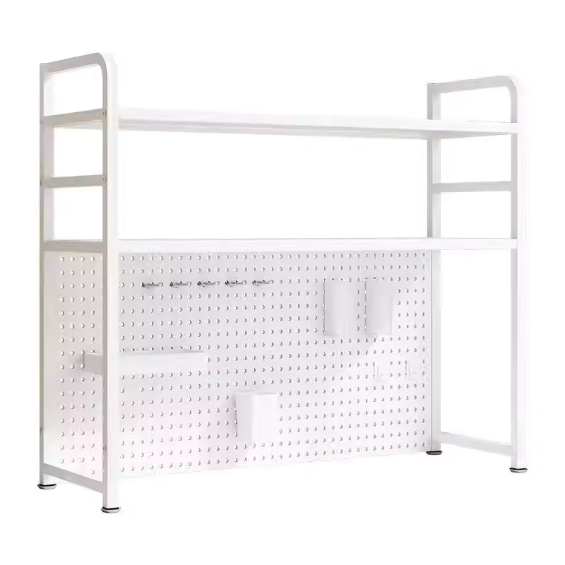 책상선반 타공 보드 파티션 페그보드 소품 수납 후크걸이 55cm - 상세 이미지 2