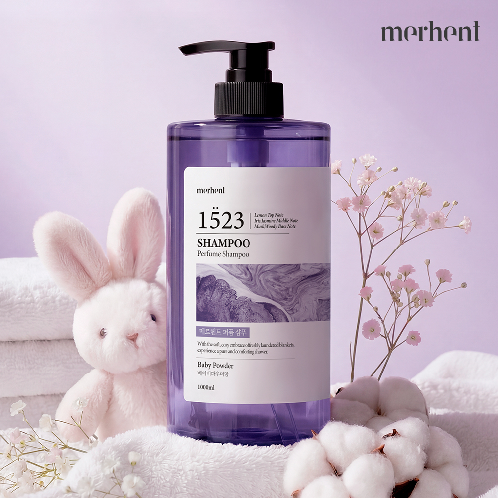 1+1 메르헨트 대용량 퍼퓸 샴푸 1L 호텔딥우드 약산성 향좋은 미용실 정수리냄새 두피 - 상세 이미지 5