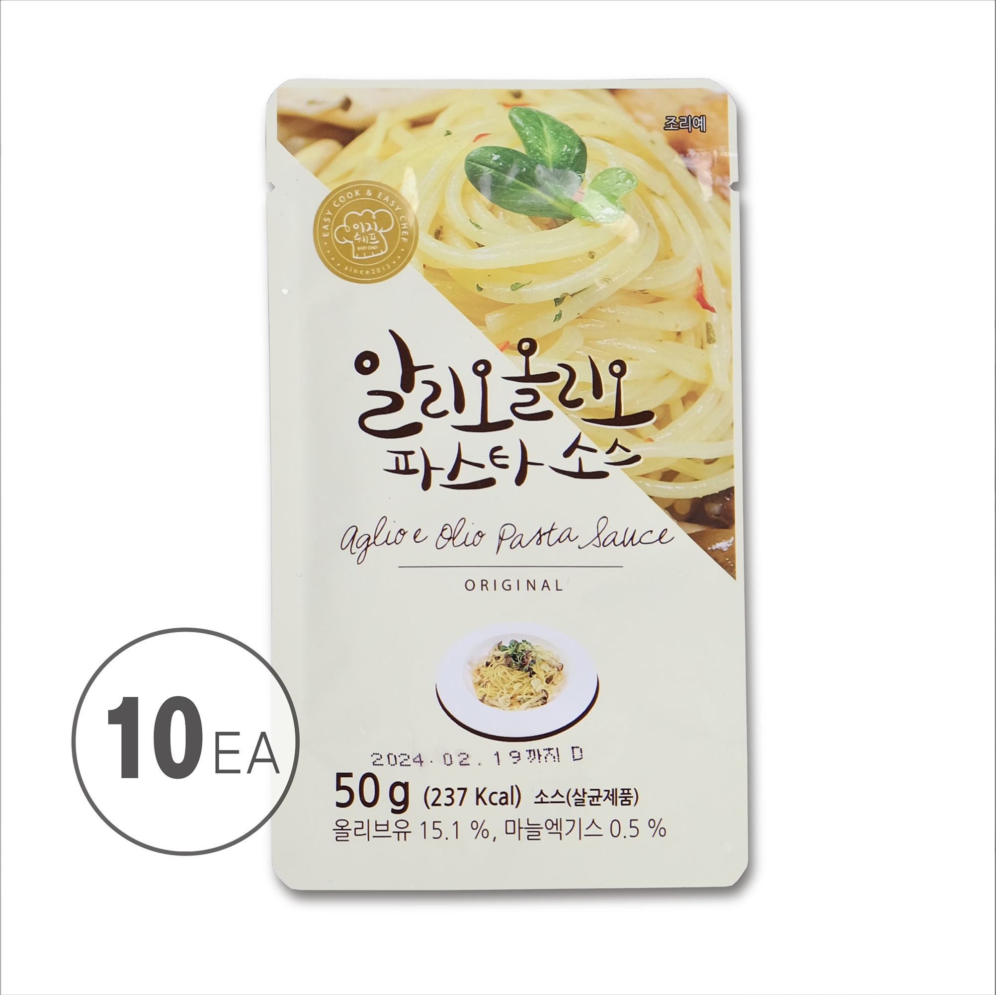 올리온 코스트코 이지쉐프 알리오올리오 스파게티 파스타소스 50g 10개 - 상품 이미지