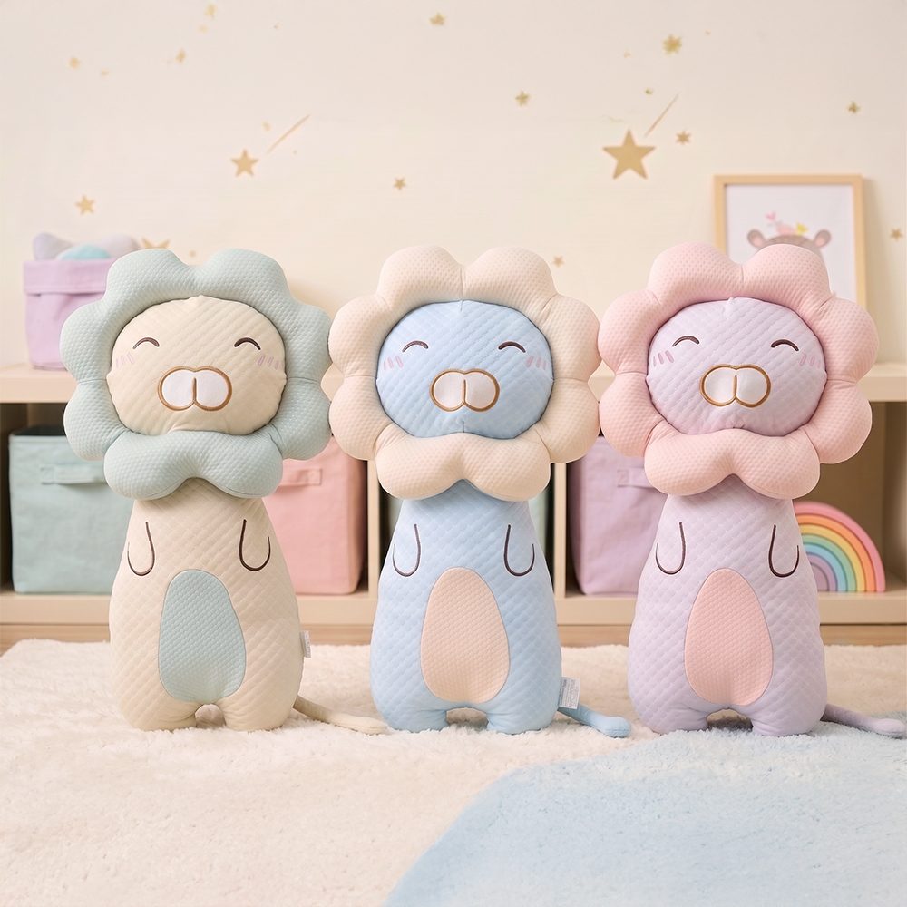 아르떼베딩 사자 냉감 키즈 바디필로우 인형 어린이 안고자는인형 쿨링 여름쿠션 - 상품 이미지