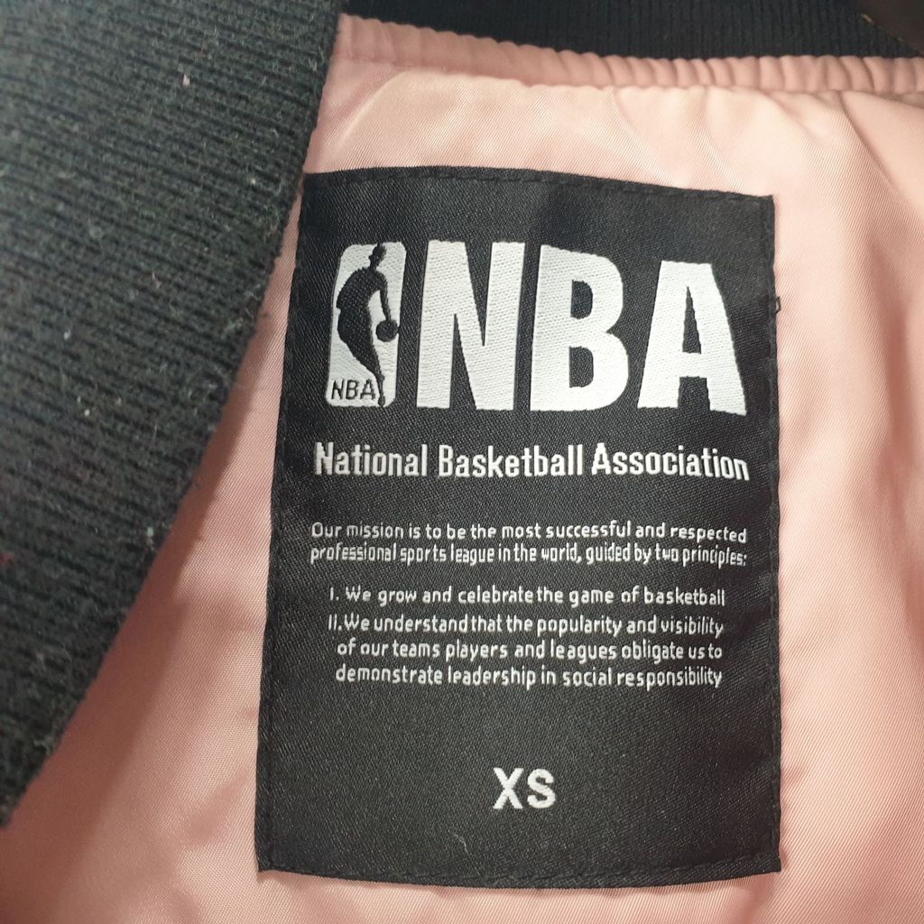 NBA 라이트 핑크 여자 바시티 자켓 XS N6773 - 상세 이미지 4
