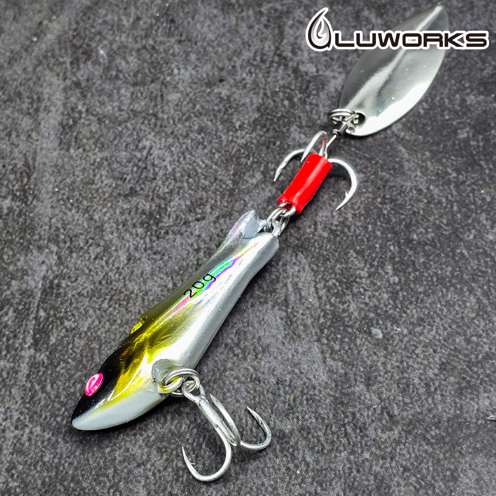 루웍스 LWL-18 리얼스핀 메탈바이브 농어 삼치 부시리 메탈지그 45mm - 상세 이미지 5