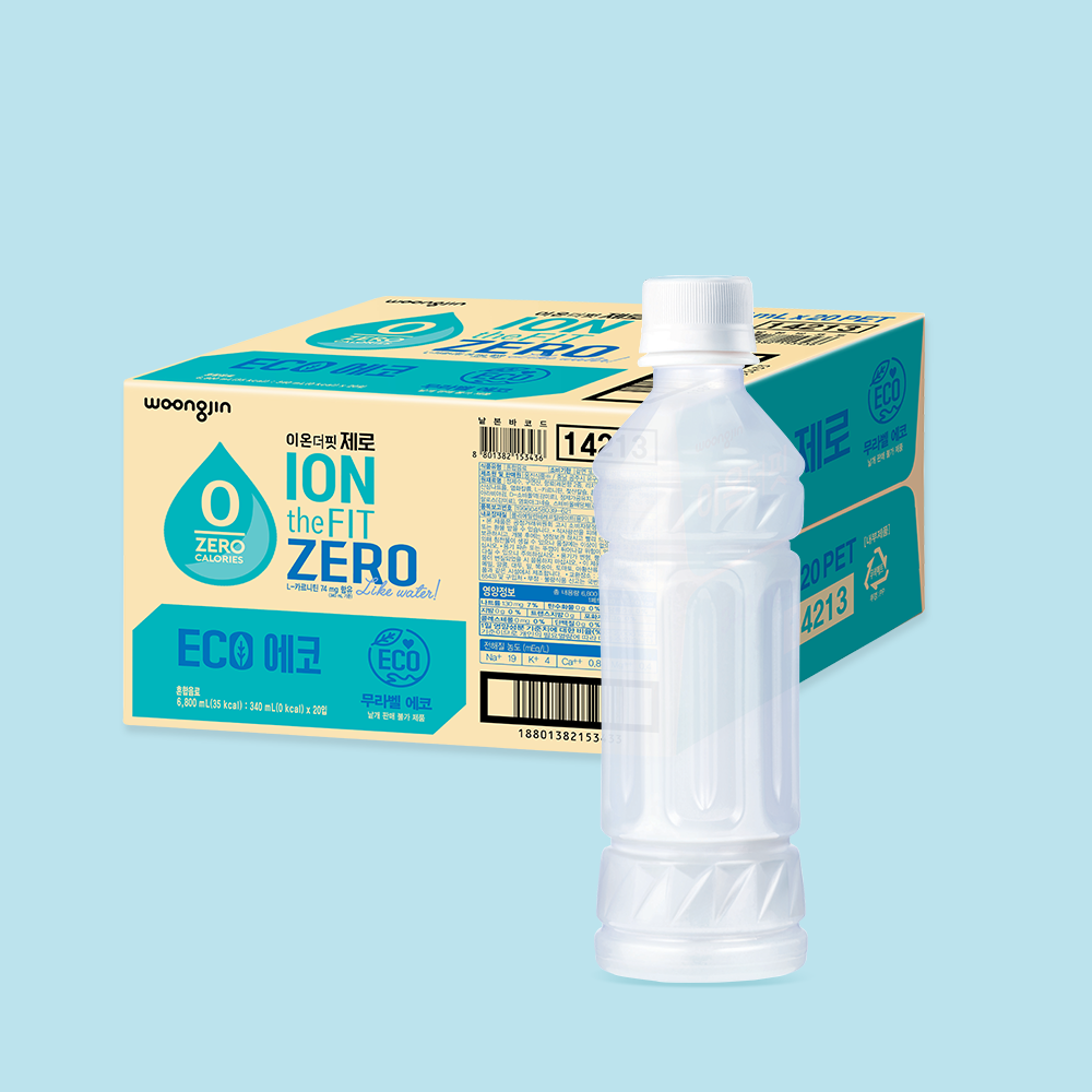 [N멤버십 특가] 이온더핏 제로 에코 340mL 20개 - 상품 이미지