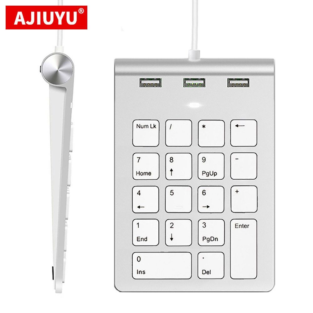 서피스 프로12 숫자 키패드 노트북 태블릿 메탈 실버 키보드 외장 USB - 상품 이미지