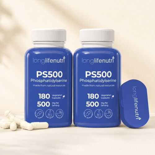 포스타딜세린 PS 고함량 500mg 해바라기 레시틴 유래 3개월분 180정, 2개 - 상품 이미지