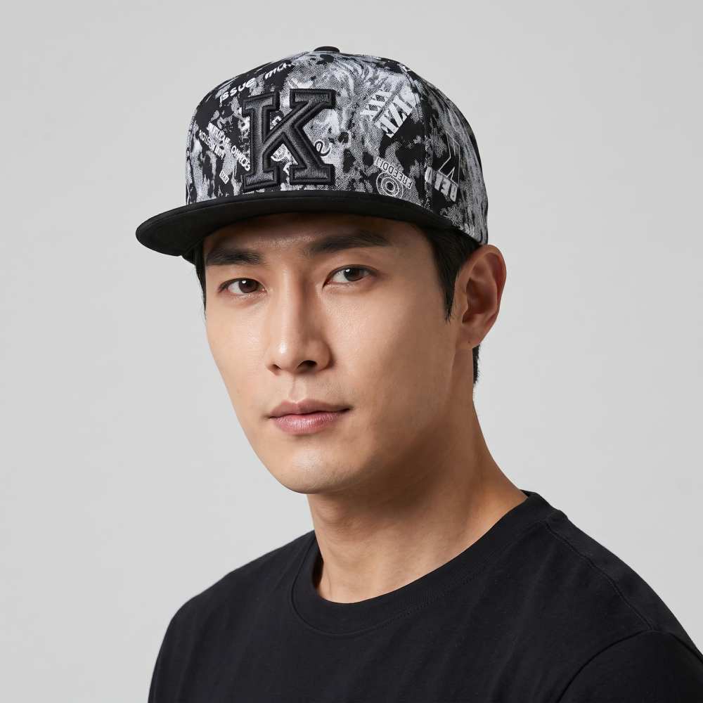 앤오비 스냅백 일자챙 스트릿 모자 힙합 모자 배색 간지 캡 이미지 8
