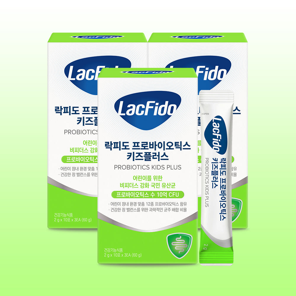 락피도 락피도 프로바이오틱스 키즈 플러스 베이비아기유산균 비피더스 10억CFU 30포, 3개