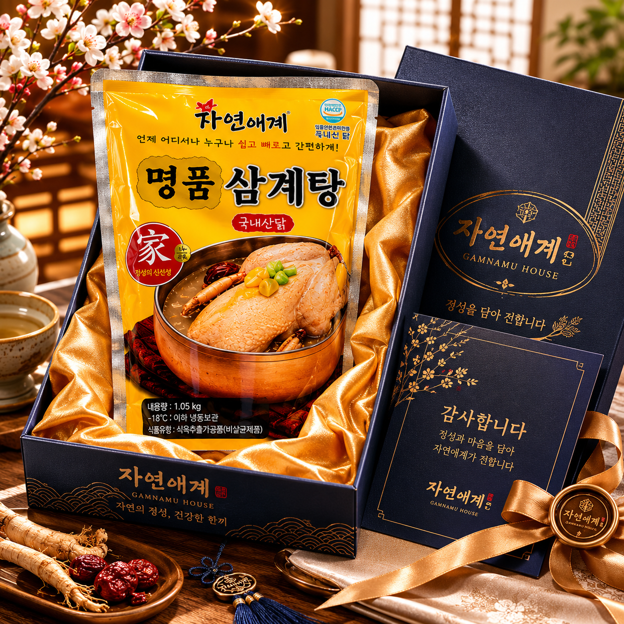 자연애계 웅추 삼계탕 1kg 5봉 국내산 한방 보양식 부모님 선물용 보양요리 이미지 7