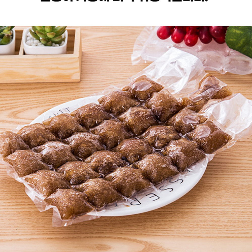 캠핑필수템간편제빙얼음트레이 위생밀봉휴대용아이스메이커 좁은냉동고아이스큐브얼음비닐 10P 24구 - 상세 이미지 2