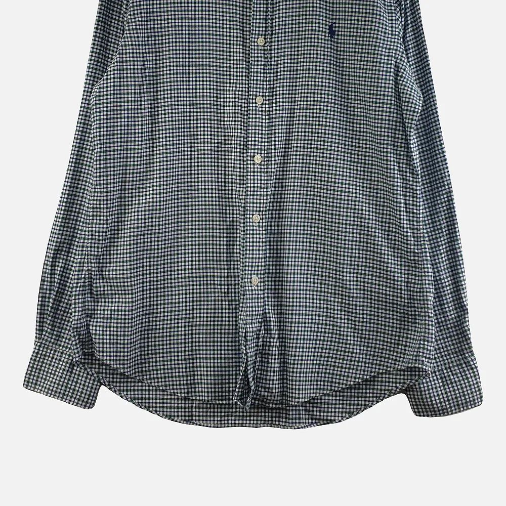 폴로랄프로렌 블루 남자 체크 셔츠 L N6925 - 상세 이미지 4