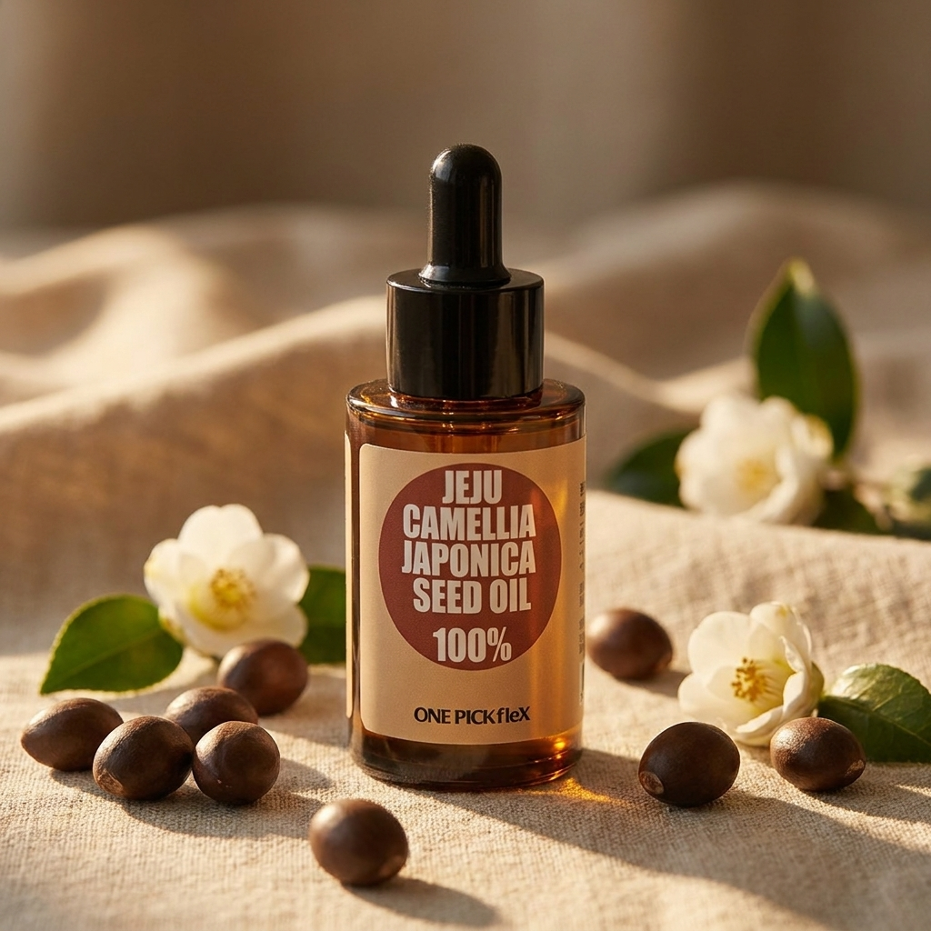 제주 동백오일 100%30ml 원액 냉압착 보습오일 피부결 윤기 케어 보습 탄력 원픽플렉스 - 상세 이미지 4
