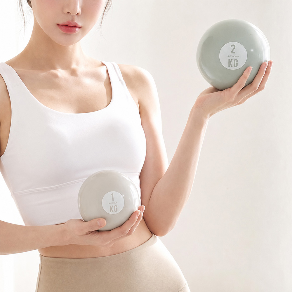 이고진 소프트 토닝볼 1kg 필라테스 웨이트볼 스트레칭 홈트 다이어트 가정용 클럽용 - 상세 이미지 2