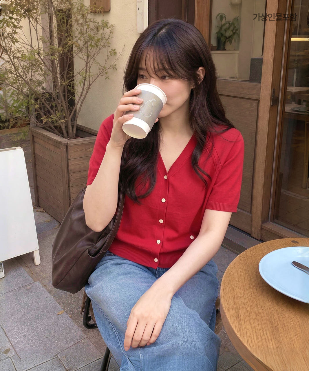 [★단독컬러] 로엠 올데이 브이넥 반팔 가디건 RMCKG25R99 - 상세 이미지 3