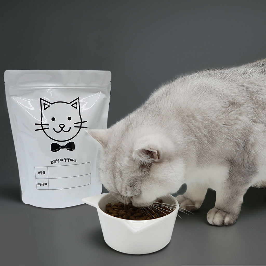 강아지 고양이 사료소분봉투 습기제거제 세트 은박 지퍼백 스탠드 500g, 100매, 1개 - 상세 이미지 3