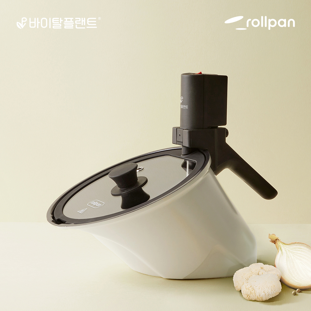 바이탈플랜트 롤팬 NEW 오리지널 자동회전냄비 그레이 상품 이미지