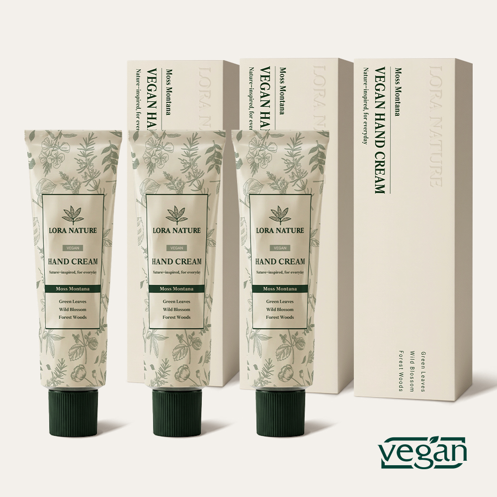 로라네이처 비건 고보습 명품 퍼퓸 핸드크림 모스몬타나 30ml 3P - 상품 이미지