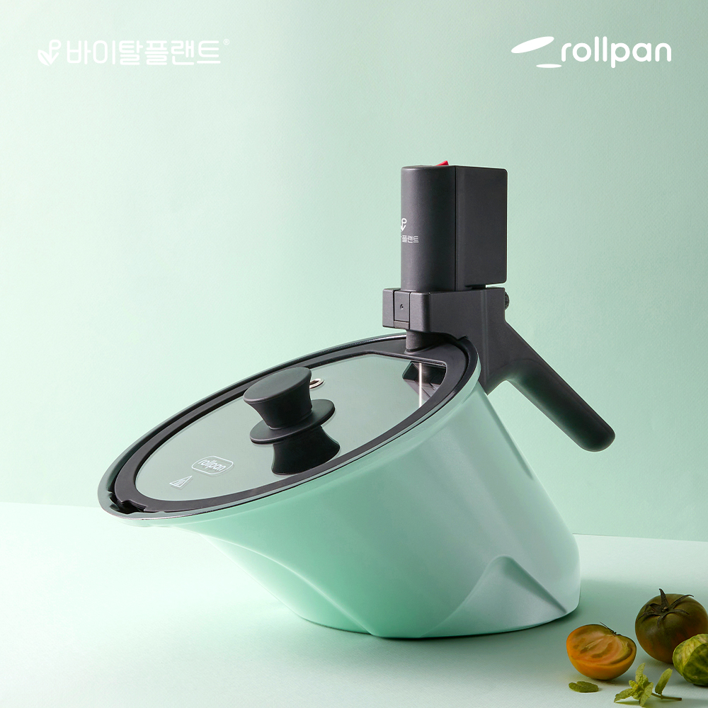 바이탈플랜트 롤팬 NEW 오리지널 자동회전냄비 그레이 상품 이미지