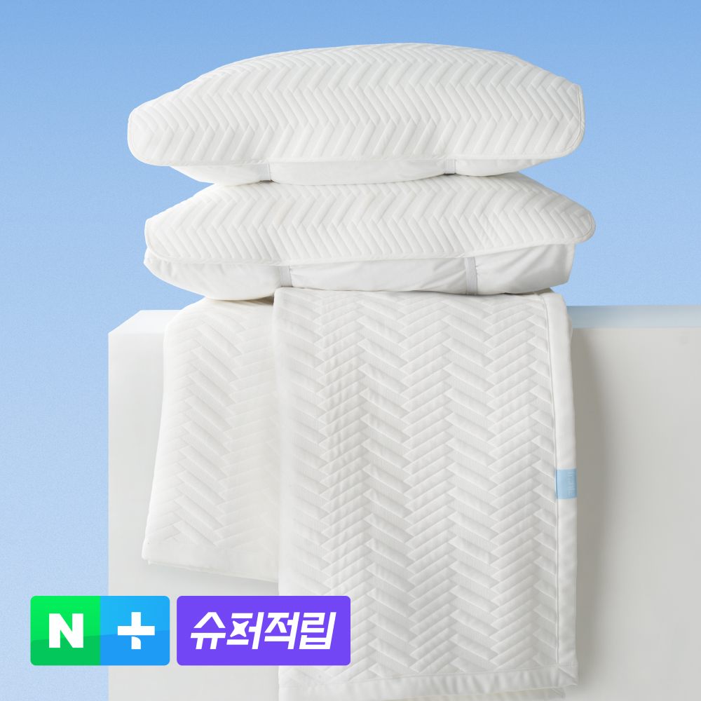 프랑떼 냉감패드 듀라론 국내생산 2세대 쿨링 여름 침대패드 + 냉감 배개커버 세트 SS - 상품 이미지
