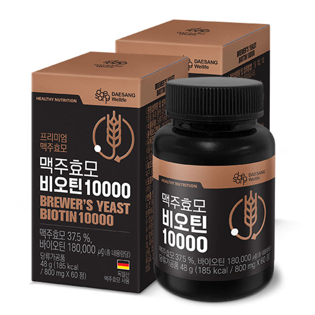 대상웰라이프 맥주효모 비오틴 10000 60정