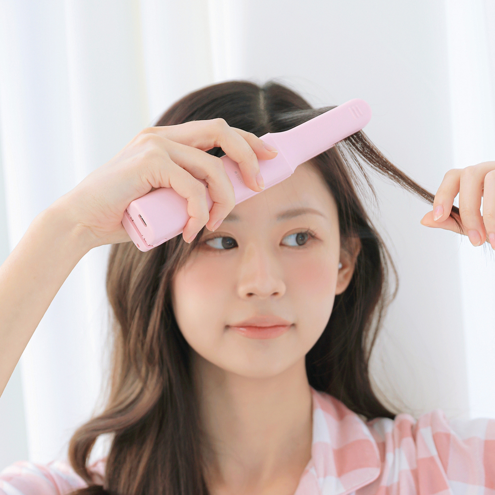 루아르 미니 무선 판 고데기 휴대용 앞머리 뿌리볼륨 매직기 - 상품 이미지