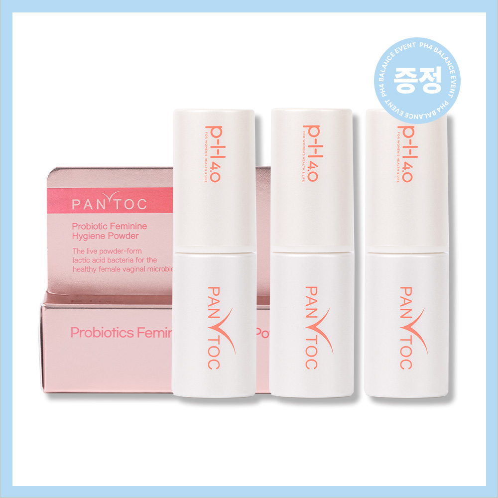 피에이치포 뿌리는 질유산균 팬톡 y존케어 여성청결제 3.0g 1개입, 3개 - 상품 이미지
