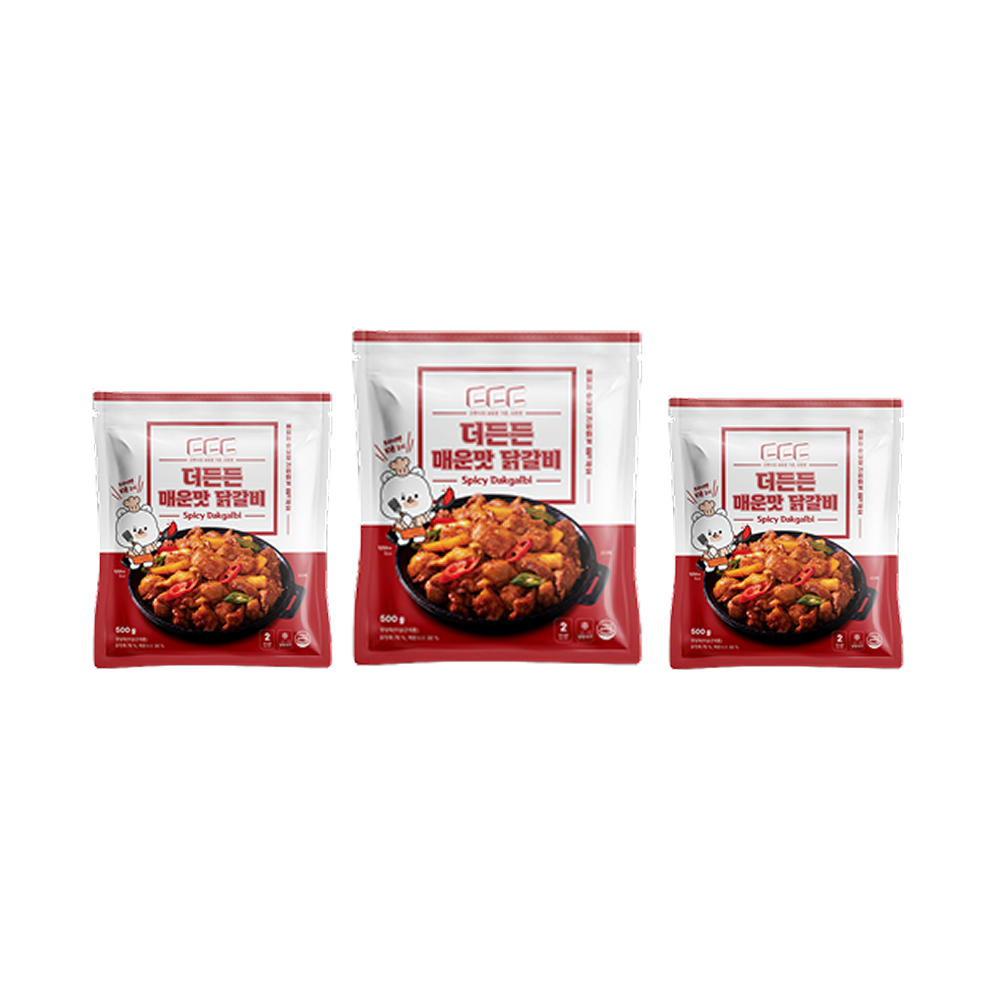 춘천식 고추장 닭갈비 닭볶음탕 저녁메뉴 레시피 캠핑음식 밀키트 숯불 500g, 6개 - 상품 이미지