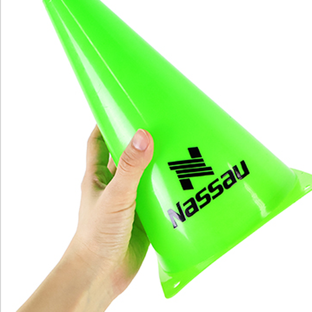 튼튼한재질체력단련스포츠콘 형광컬러축구훈련라바콘 휴대간편훈련콘 23cm 10개입 - 상세 이미지 3
