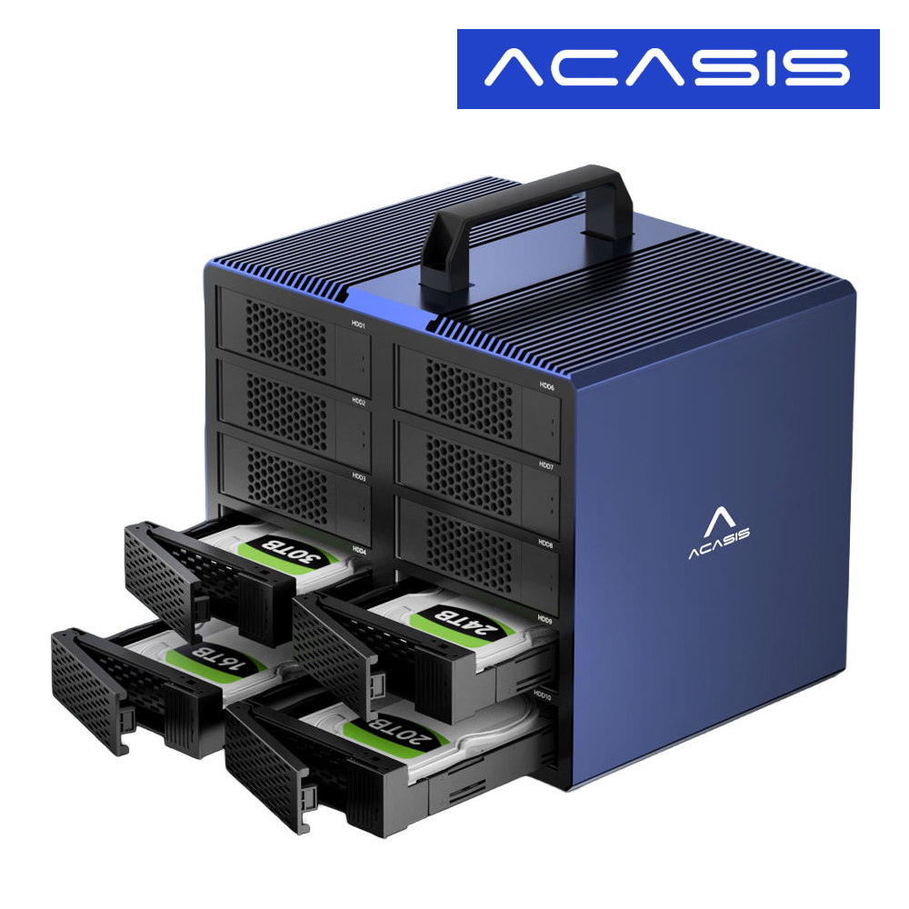 ACASIS 아카시스 EC10 10베이 외장스토리지 DAS 외장하드 케이스 NAS 연결가능 - 상품 이미지
