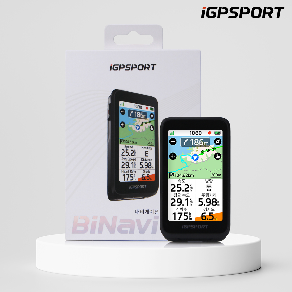 iGPSPORT 바이내비 에어 속도계 자전거 GPS 네비게이션 - 상품 이미지