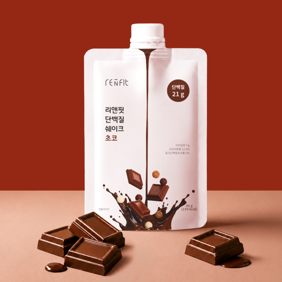 리앤핏 단백질 쉐이크 파우치 6종 초코맛, 45g, 7개 - 상세 이미지 2