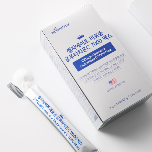 [네이처맥스] 셀지에이트 리포좀 글루타치온 C 7000 맥스 5통 [1포당 500mg 순수 리포좀 글루타치온 500mg, 순도 85%] 이미지 6