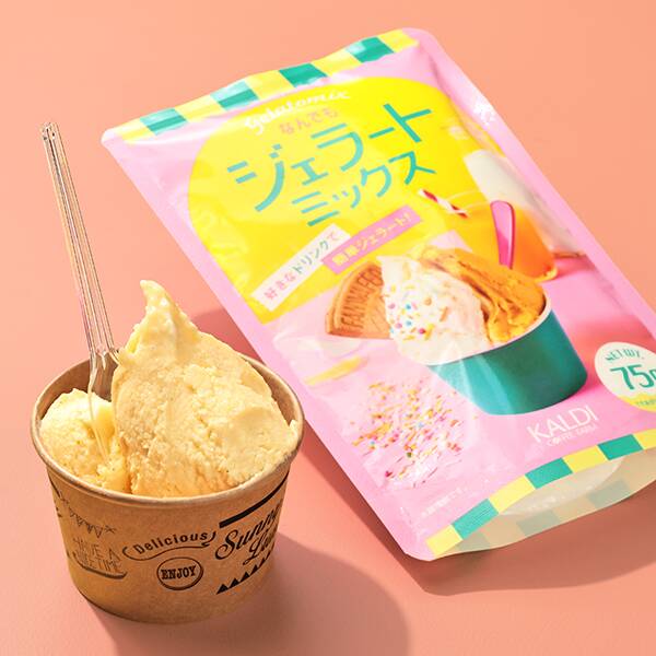 일본 칼디 KALDI 무엇이든 젤라또 만들기 믹스 파우더 75g - 상품 이미지