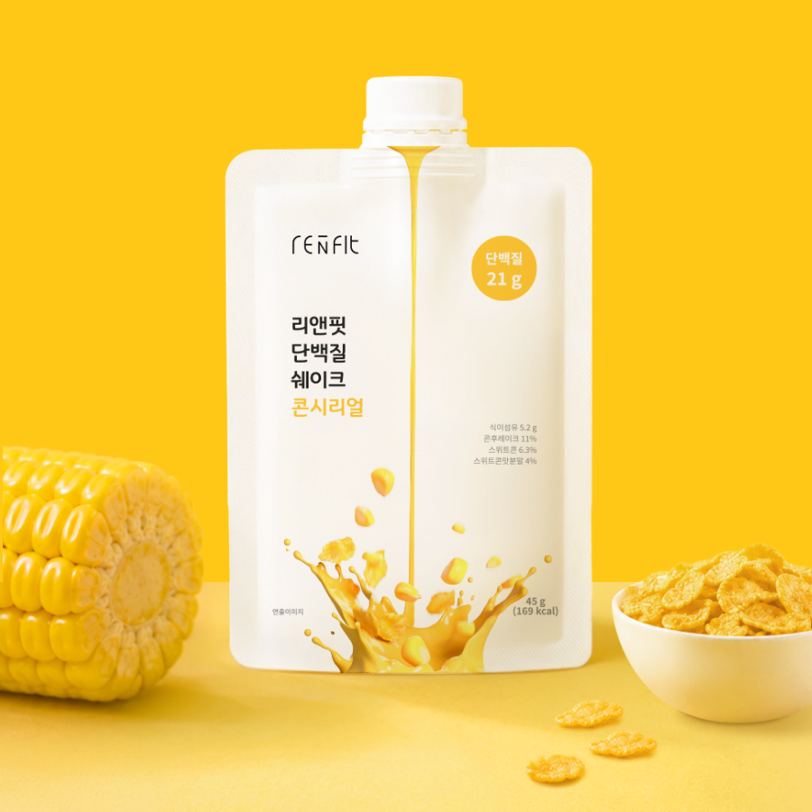 리앤핏 단백질 쉐이크 파우치 6종 콘시리얼, 45g, 7개 - 상세 이미지 2